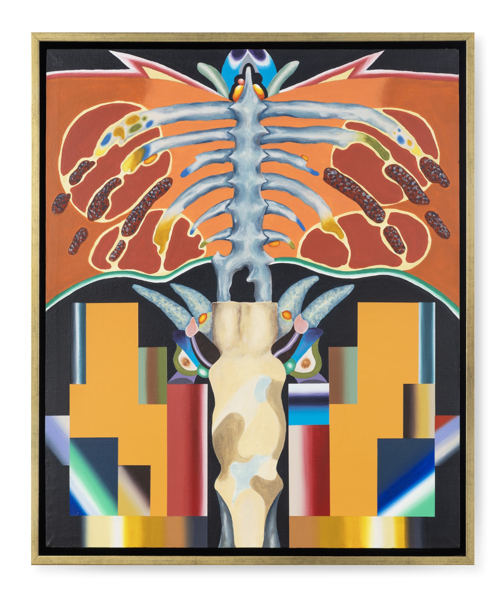 Zul Hanafi White Eyes, Bull Horns, 2025 Acrylic on canvas 61 x 50.8 cm