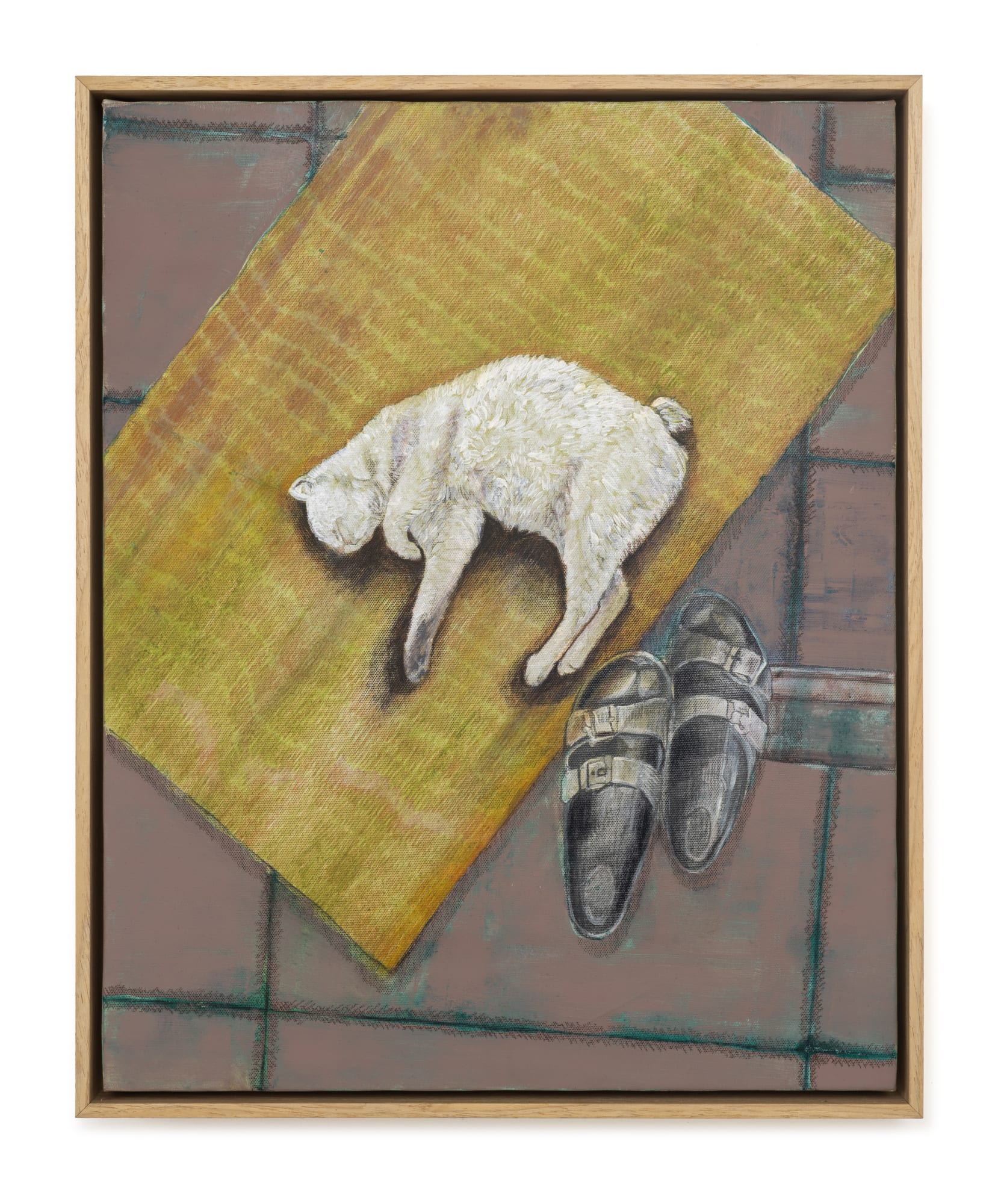 Arash Jabbar Still A Live, 2025 Acrylic, emulsion, and colored pencil on canvas 40 X 50 cm