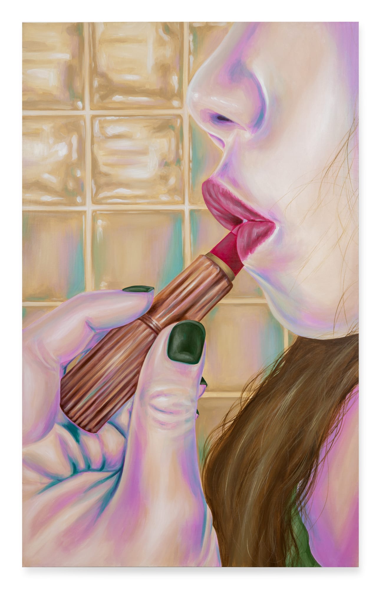 Hana Tan You Look Pale Without It, 2025 Acrylic on linen 152 X 91 cm