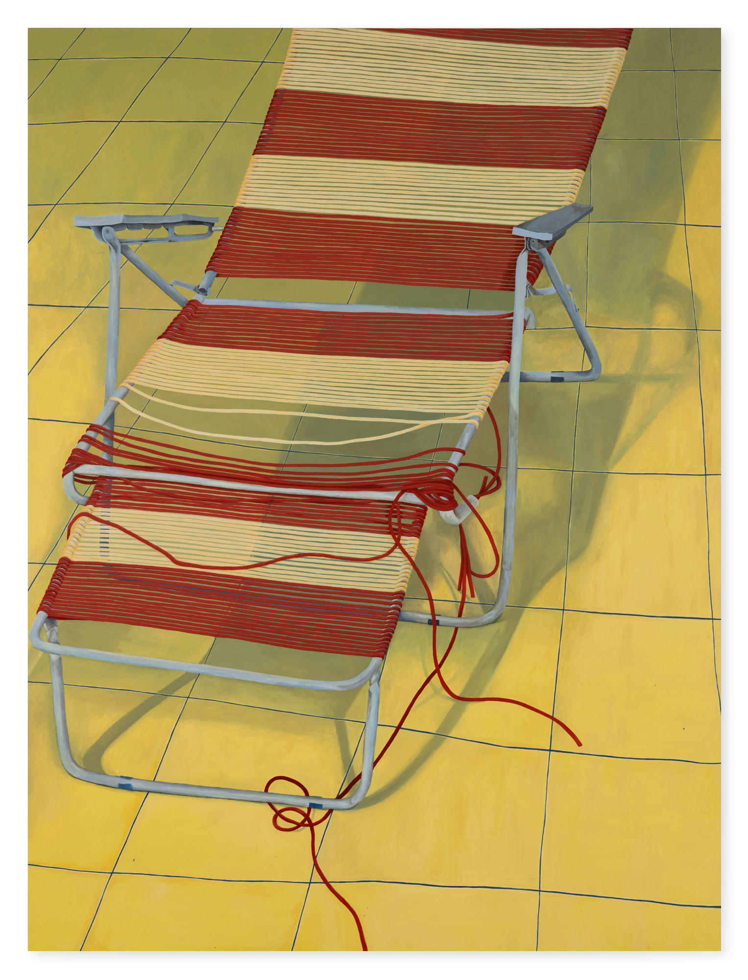 Ong Pei Yee Stable Collapse, 2025 Acrylic on canvas 183 x 137 cm