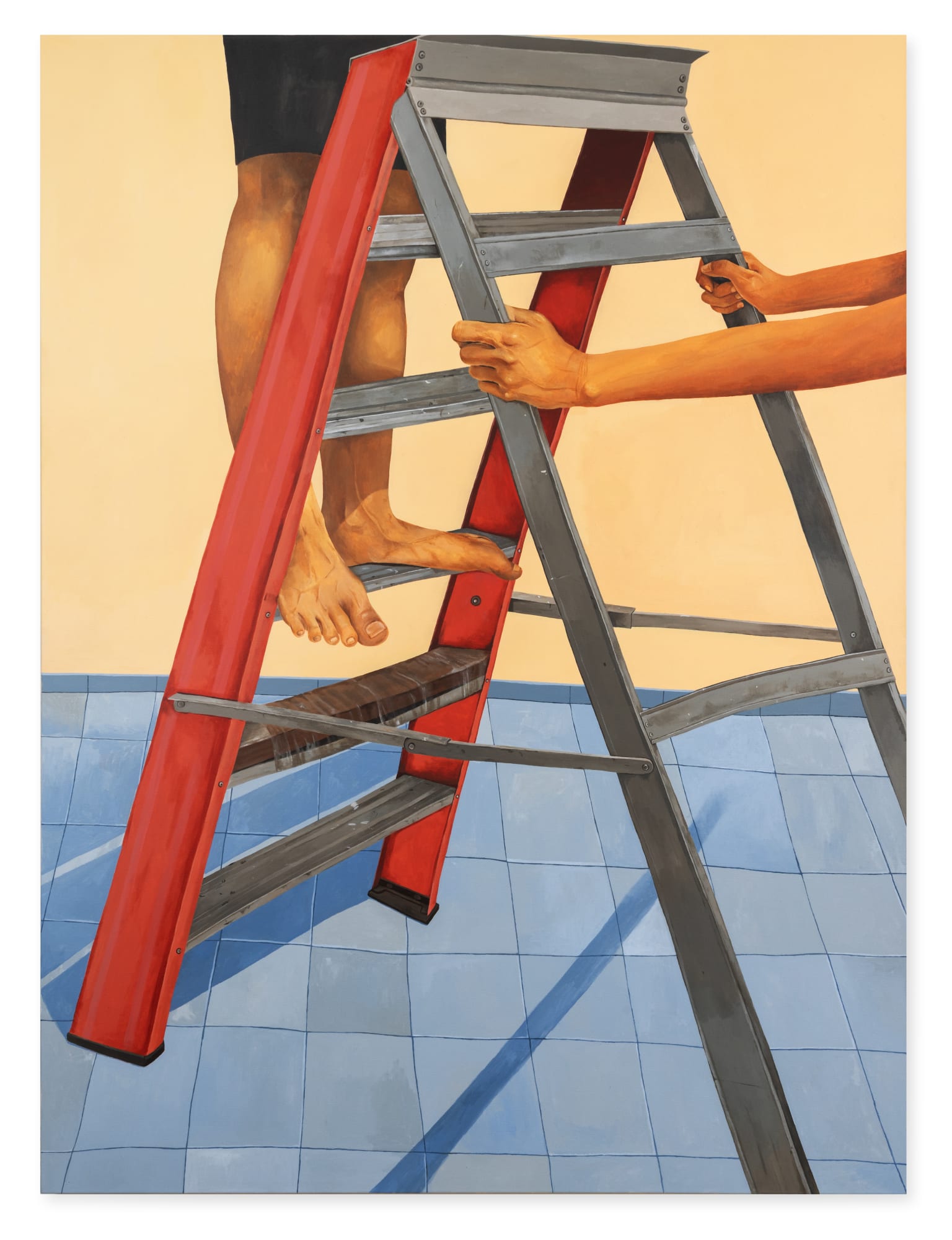 Ong Pei Yee Precarious Support, 2025 Acrylic on canvas 183 x 137 cm