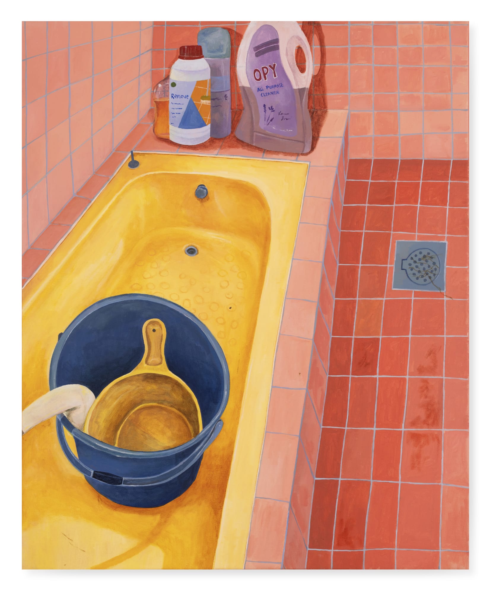 Ong Pei Yee Still Washing, 2025 Acrylic on canvas 73 x 61 cm