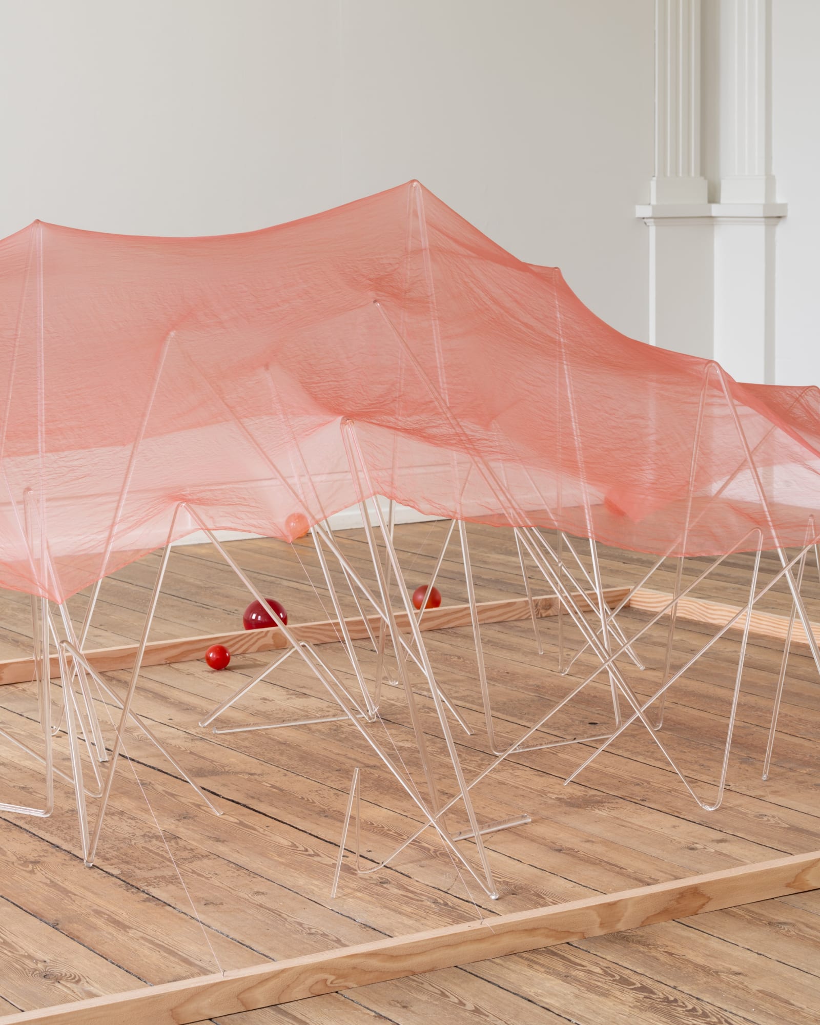 Installation view, Tove Storch, Glassy Eyes, 2024-25. Glass – Museum of Glass Art. Photo: David Stjernholm