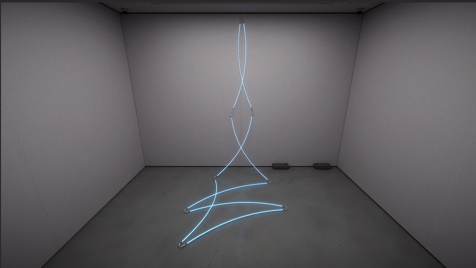 François Morellet: Lamentable Ø4m50 bleu