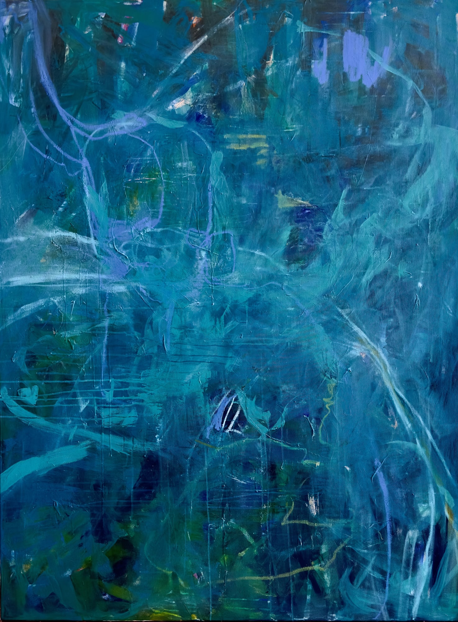 Kaitlin Kraemer All the Hours After Midnight, 2024 oil, acrylic, oil pastel on canvas 160 x 120 cm