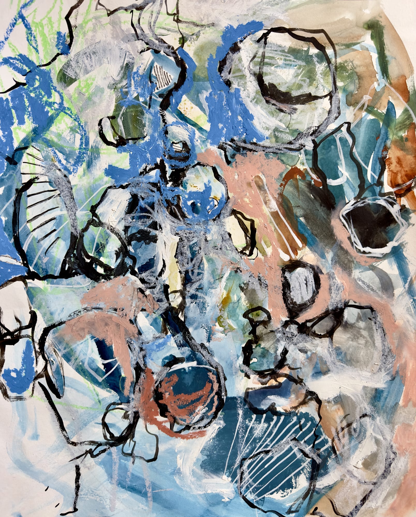 Kaitlin Kraemer Purity (Eden&rsquo;s Oeuvres Collection), 2023 watercolour, oil pastel and oil marker on paper 62 x 48 cm (unframed) / 82,2 x 62,4 cm (framed)