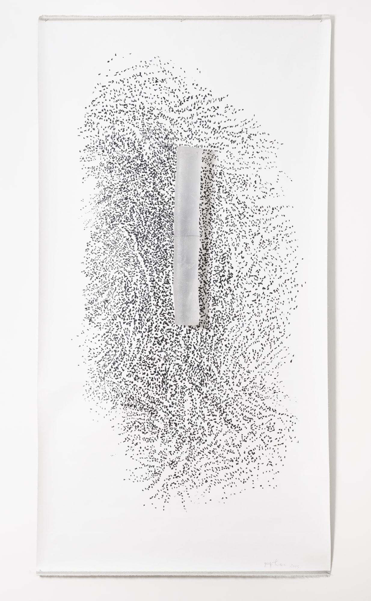 Giuseppe Penone Maple 2005 oil on line, solid crystal 218 x 113 cm