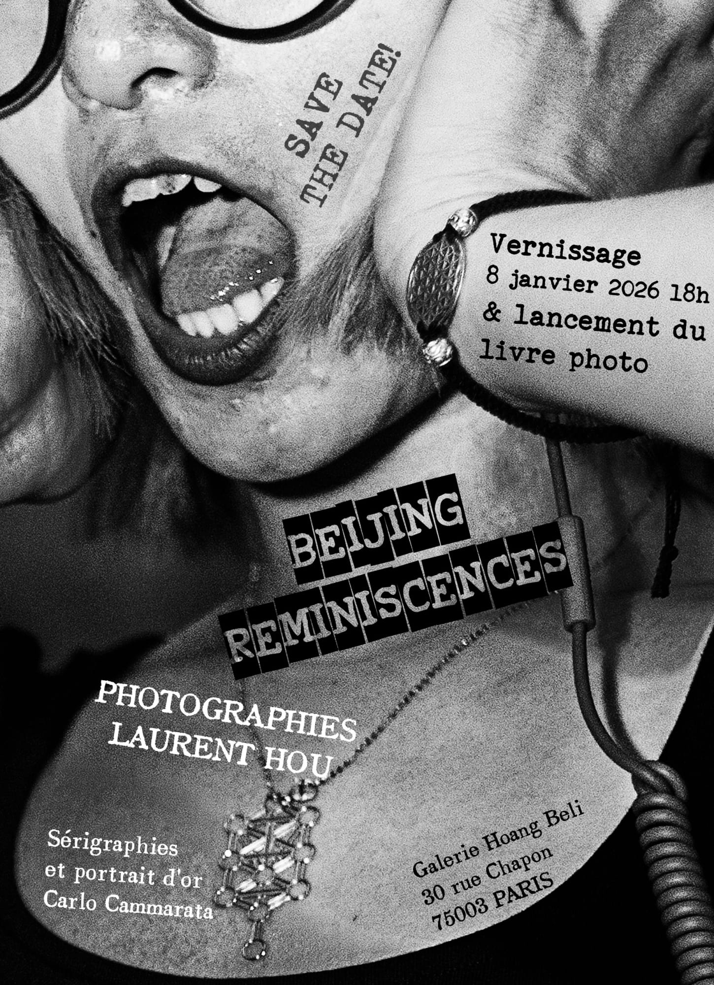 Reminiscences Pékinoises Laurent Hou Date : 03/01/26 - 17/01/26 Vernissage : 08/01/2026