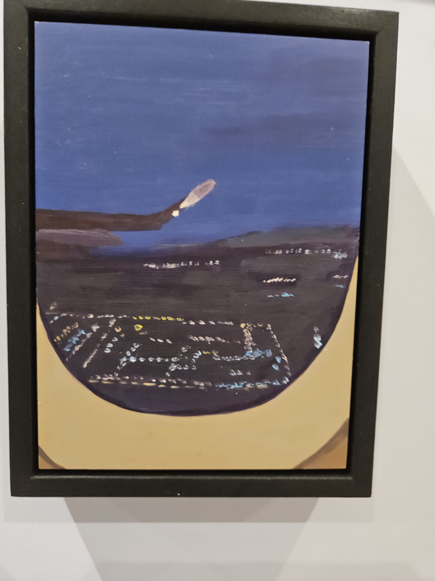 Nicole Price Night Flight 2 Oil on Aluminium 17 x 13cm £540