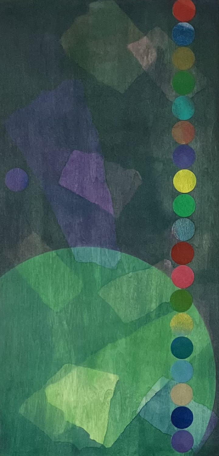 Susan Thompson Go out there 1 Acrylic and ink on plywood panel 50x30x2 cm £600