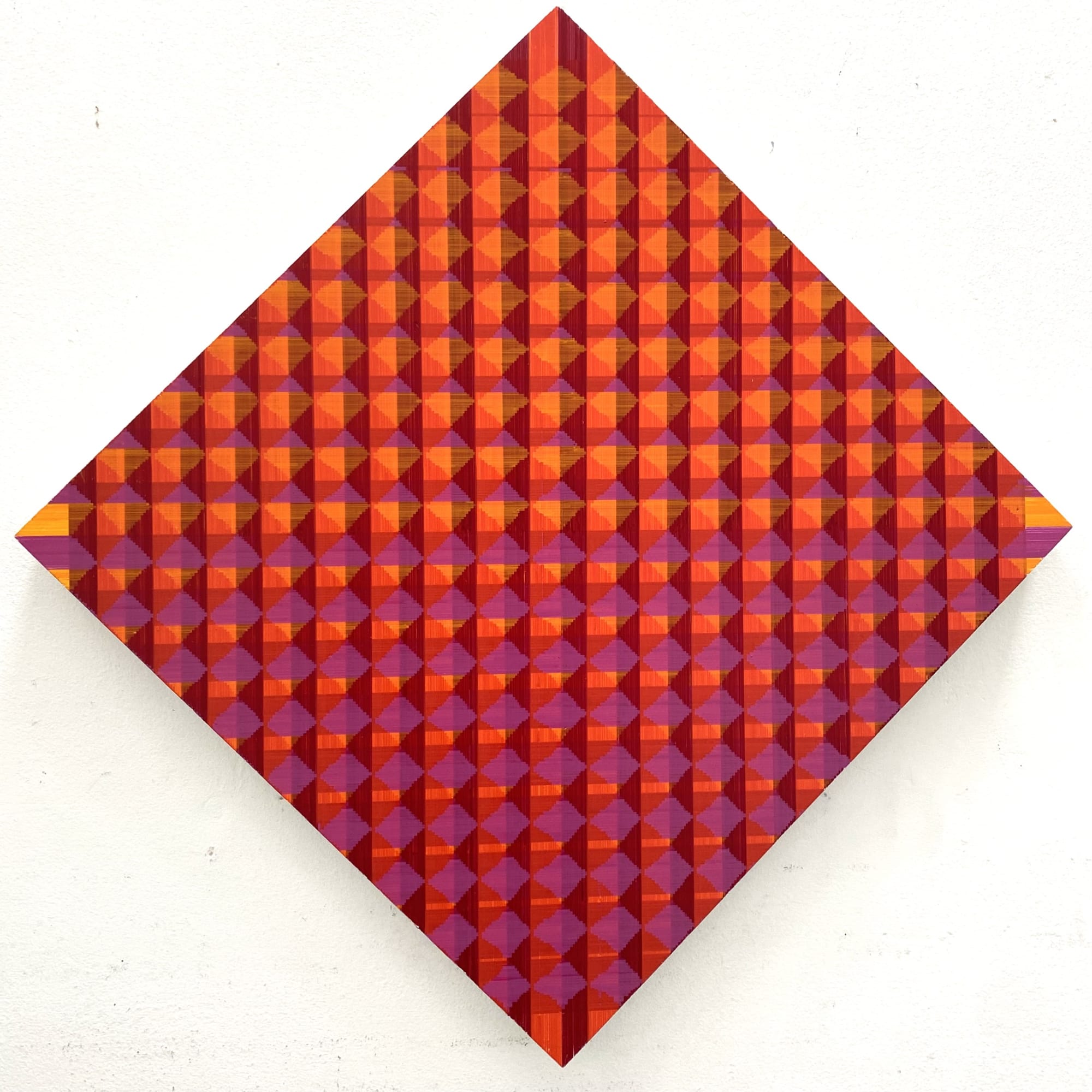 Stephen Scrivener #223 ORPRd Acrylic on panel 73 x 73 x 4cm £3,140