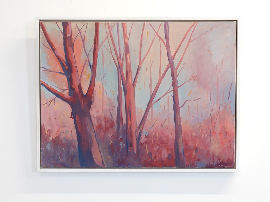 Lucy Fiona Morrison Trees In Contrast Oil on Canvas 80x60cm £1440