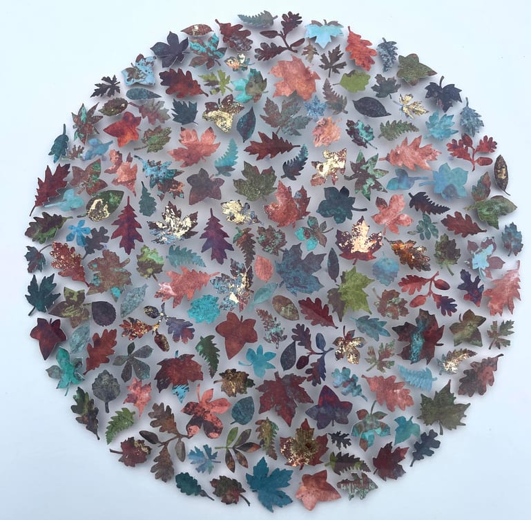 Sue Haskell Forest Mixed Media (Mounted with Museum Glass and box frame) 50 x 50cm £650