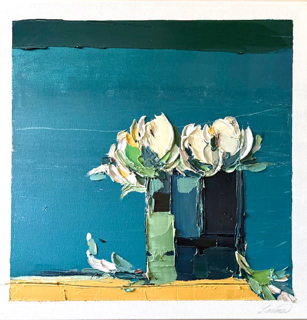 Lauraine Ellis Shaw WEDGEWOOD Acrylic on canvas 60x60cm £1900