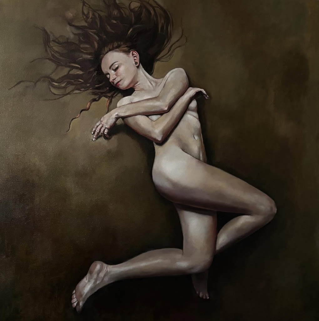 Dani Bergson Suspended in Silence Oil on canvas 100 x 100cm £4500