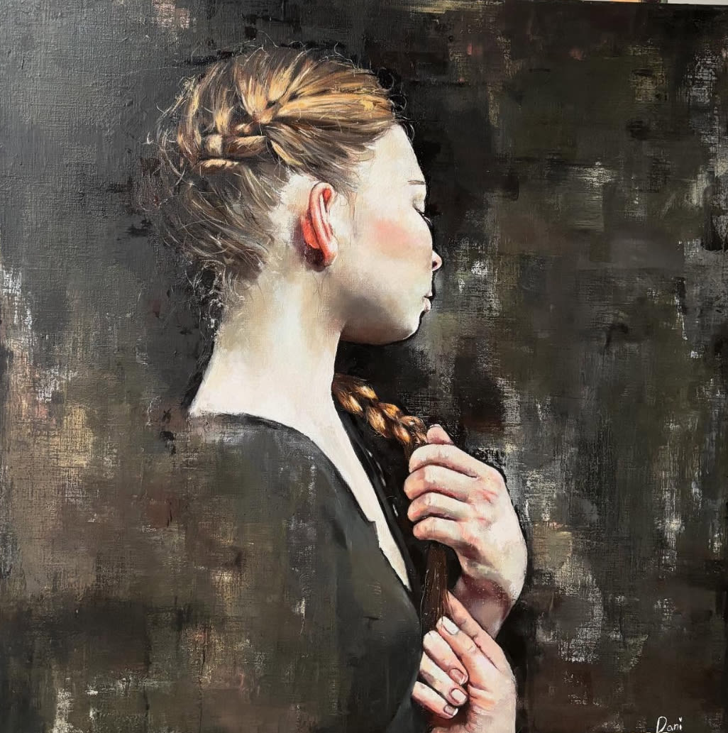 Dani Bergson Contemplation Oil on canvas 60 x 60cm £3500