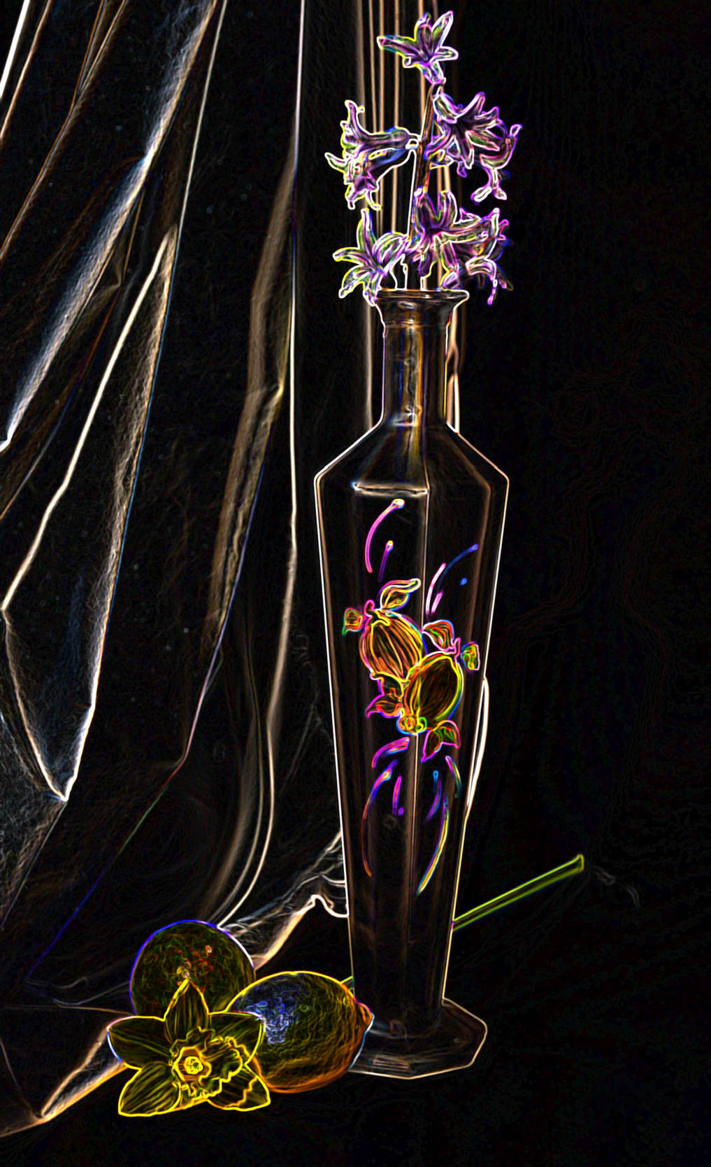 Amy Darsa Lemon Vase Digital Print on aluminium 76,2x50,7cm £1100