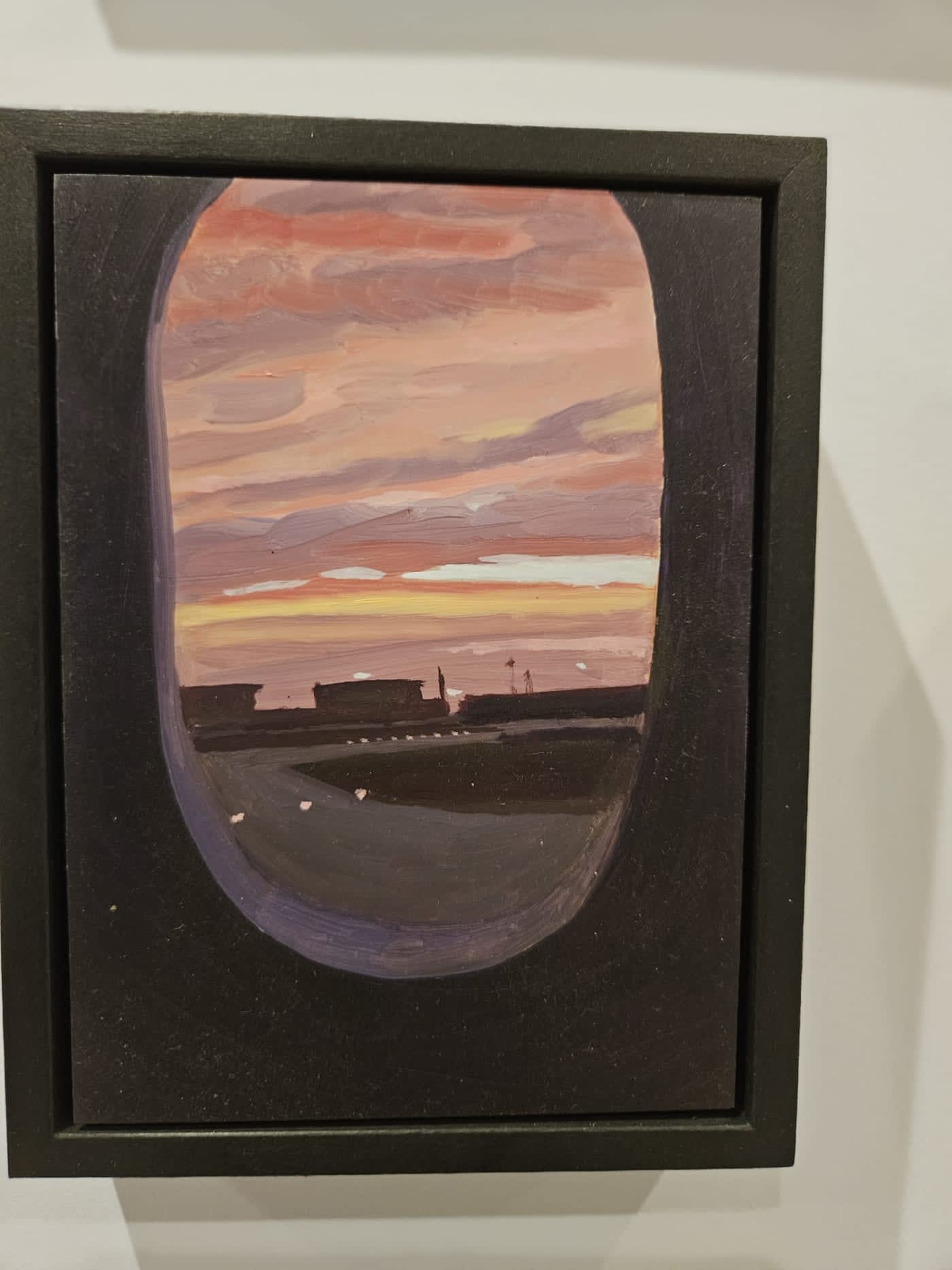 Nicole Price Orange Skies Oil on Aluminium 17 x 13cm £540