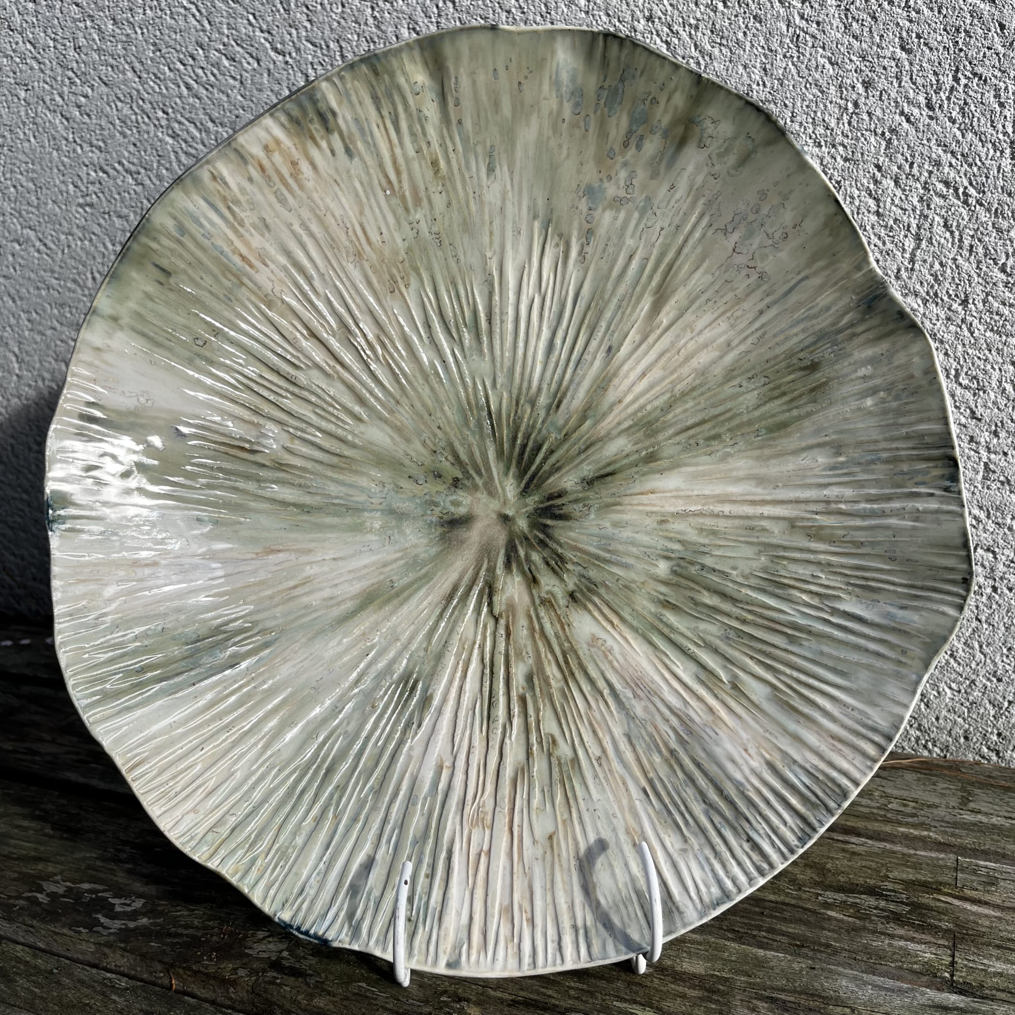 Ruth Sacks Dish I Slab built stoneware White stoneware clay 8x32cm £375