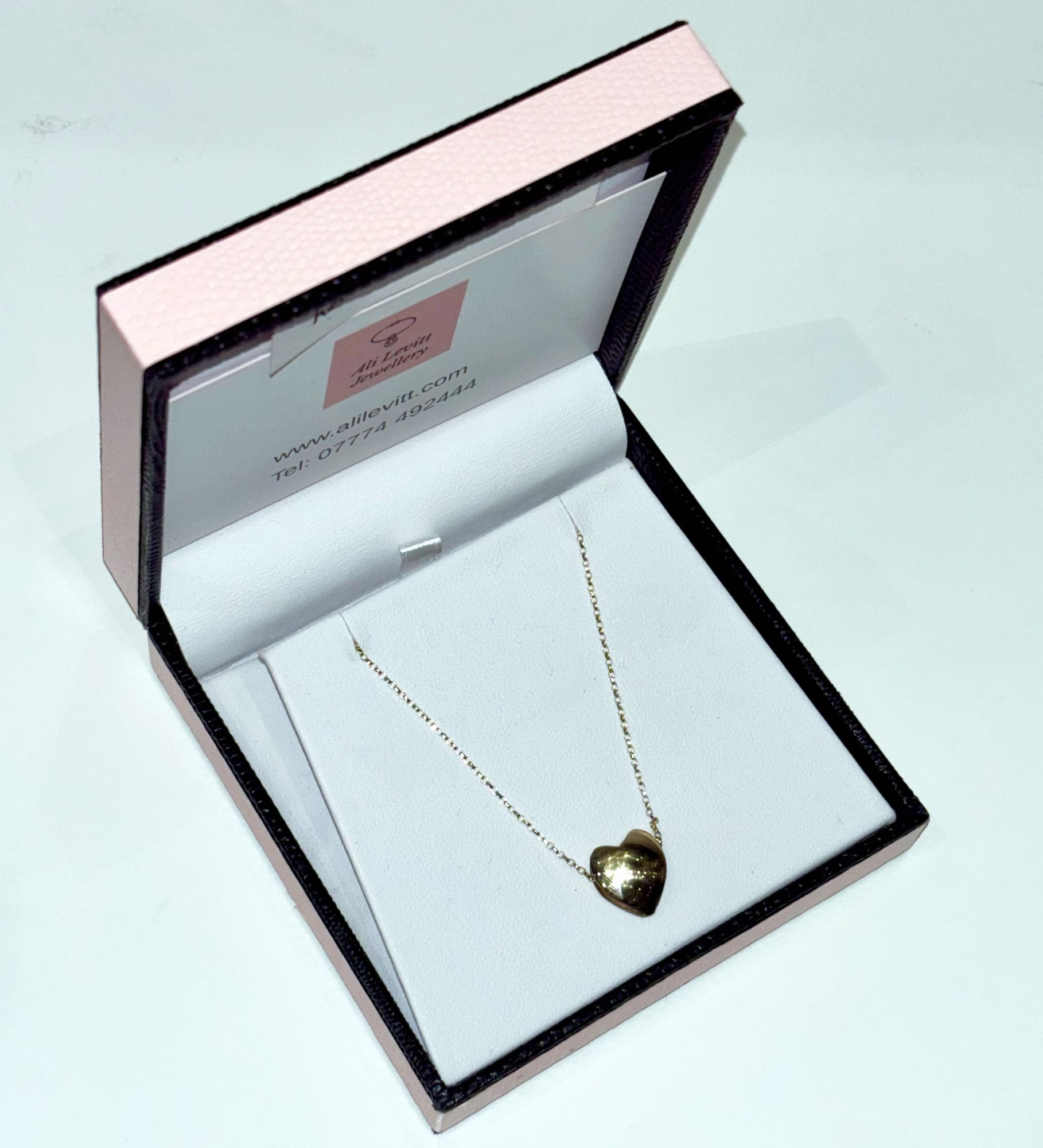 Ali Levitt Heart Necklace 9ct Gold £575