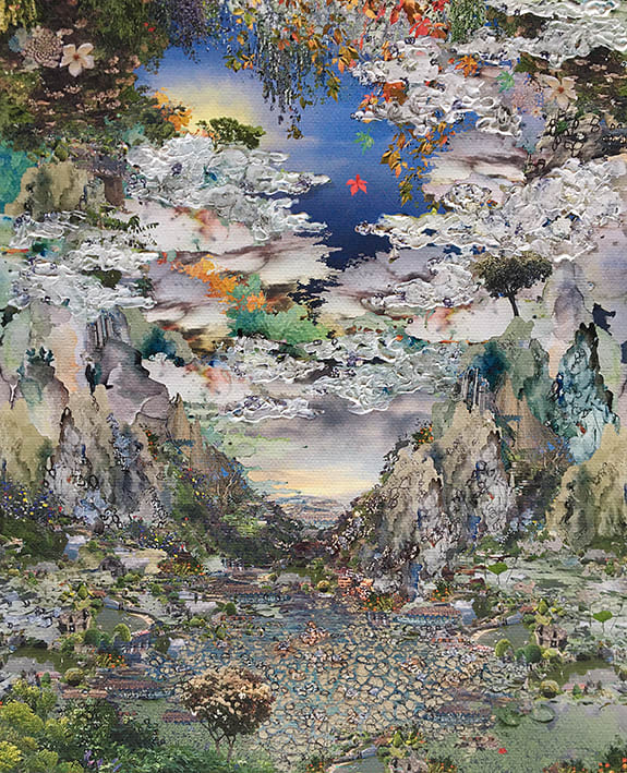 Jane Ward Tectonic #3 Digital media and collage 25x20cm £400