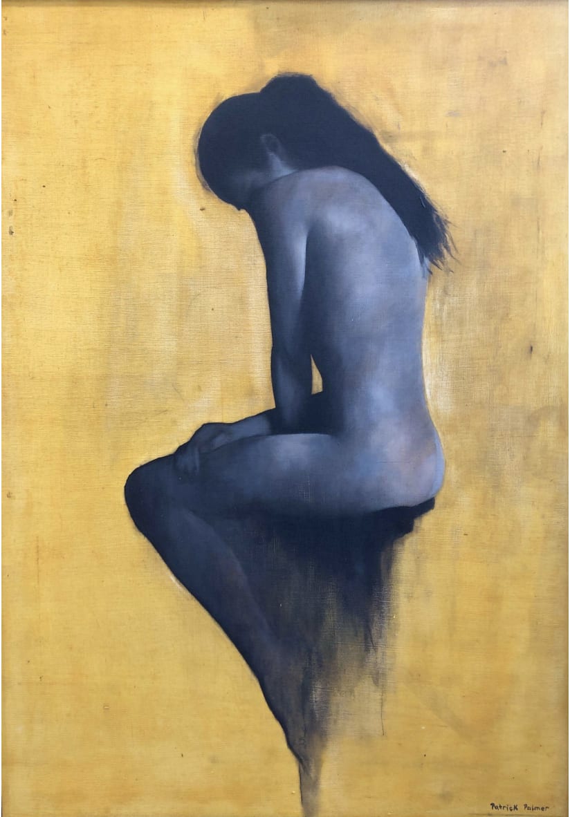 Patrick Palmer Girl on Stool Oil (Framed) 70 x 50cm £2,950
