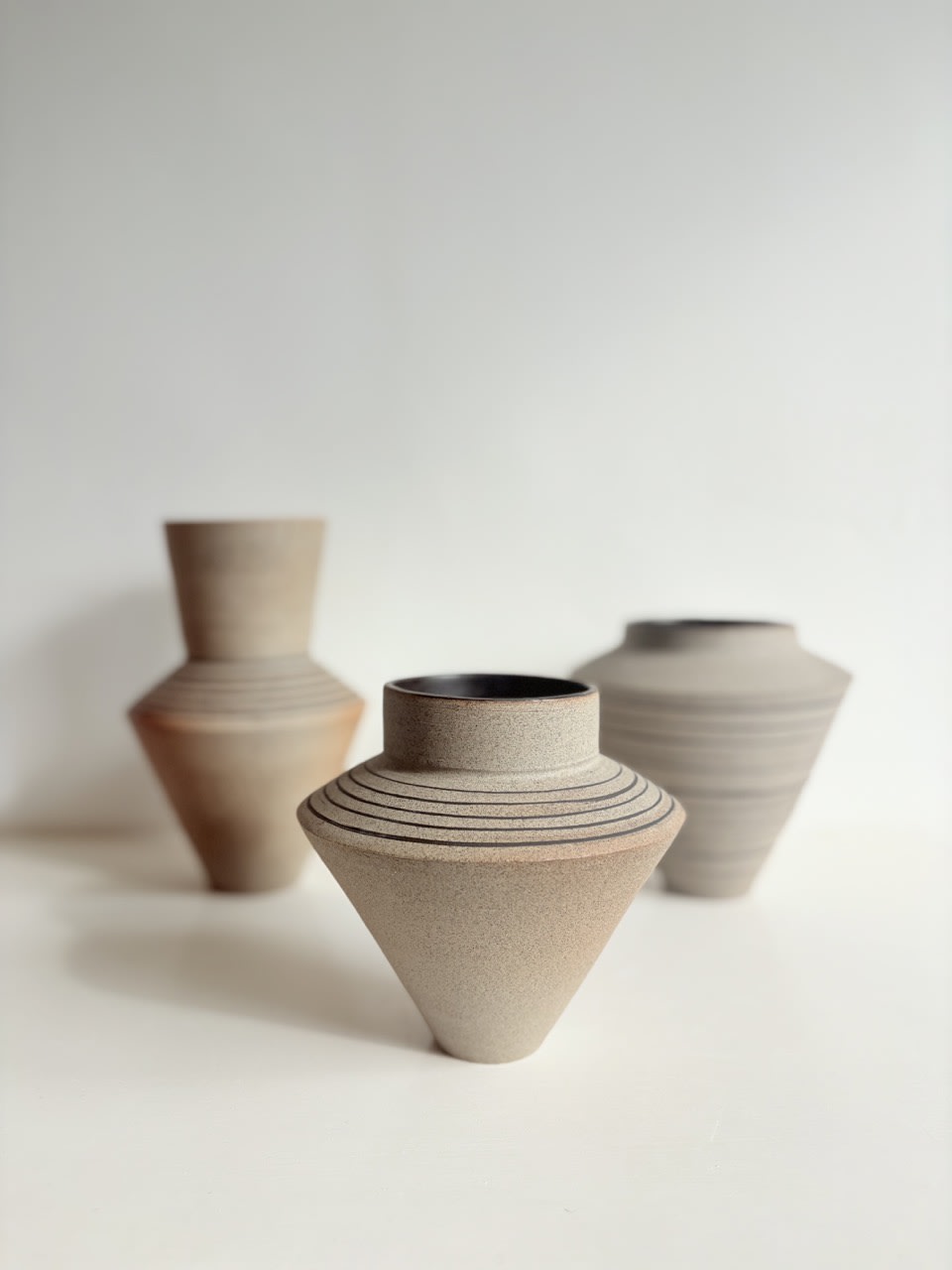Violetta Papachristodoulou Vase 3 Grey stoneware clay 15,5 x 15,5cm £150