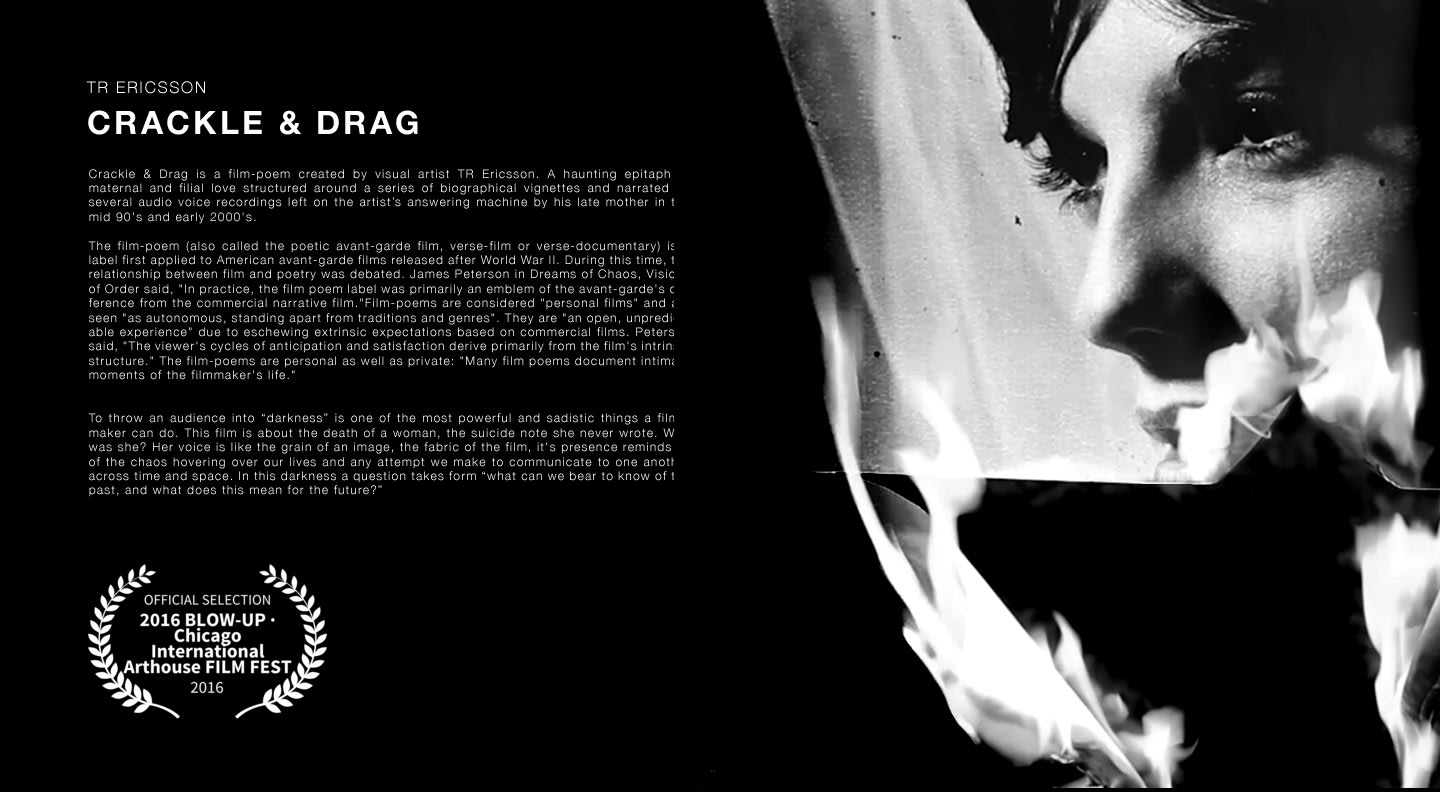 Crackle & Drag film, 2015