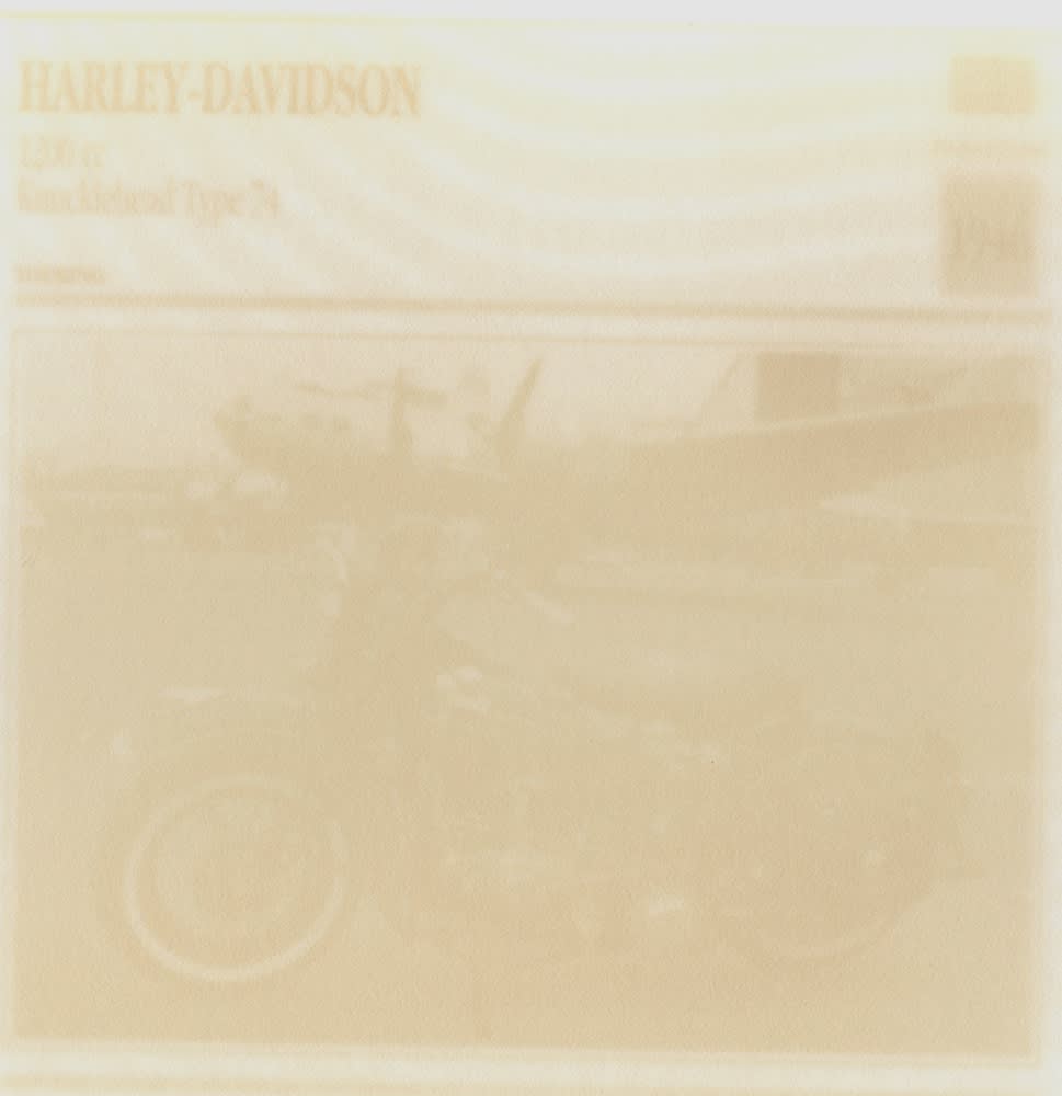Harley Davidson, 2008 Nicotine on paper 20 x 16 inches