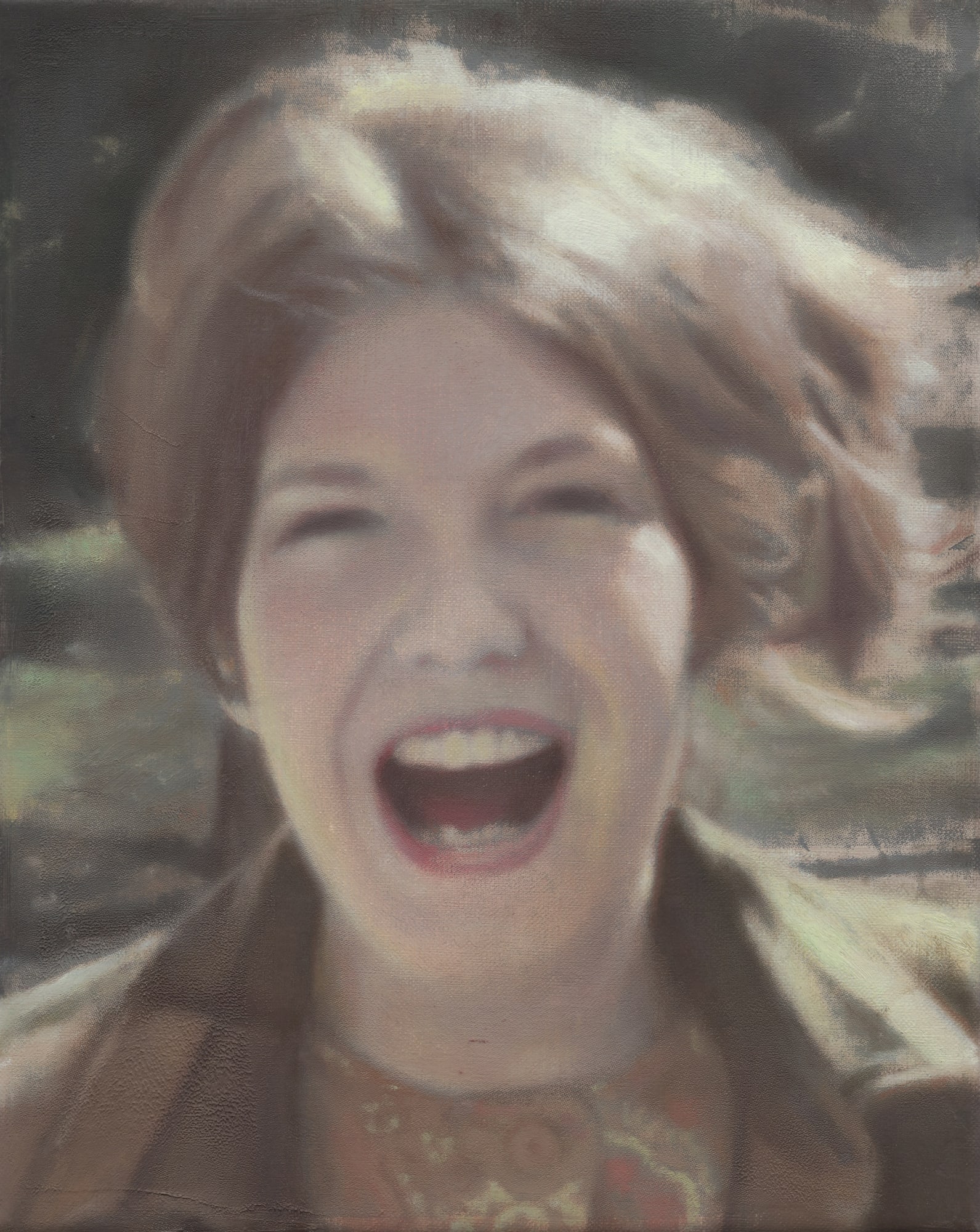 "What a scream I am”, c.1972, 2023 Oil on canvas 10 x 8 inches