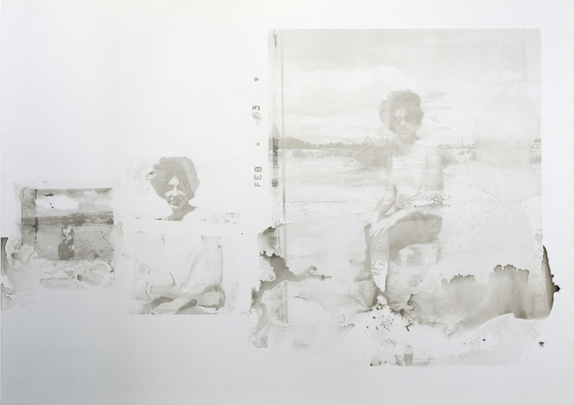 California Sky, 2020 Vodka, resin and metallic silkscreen ink on gessoed panel 60 x 84 inches