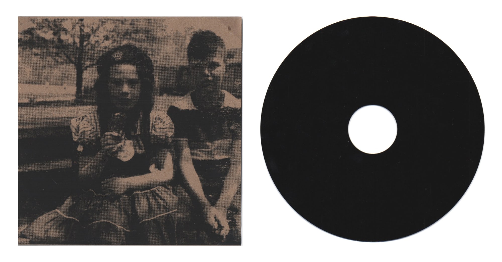 Dubplate (We got along great), 2014 7" dub plate with silkscreened cover 7 x 7 inches