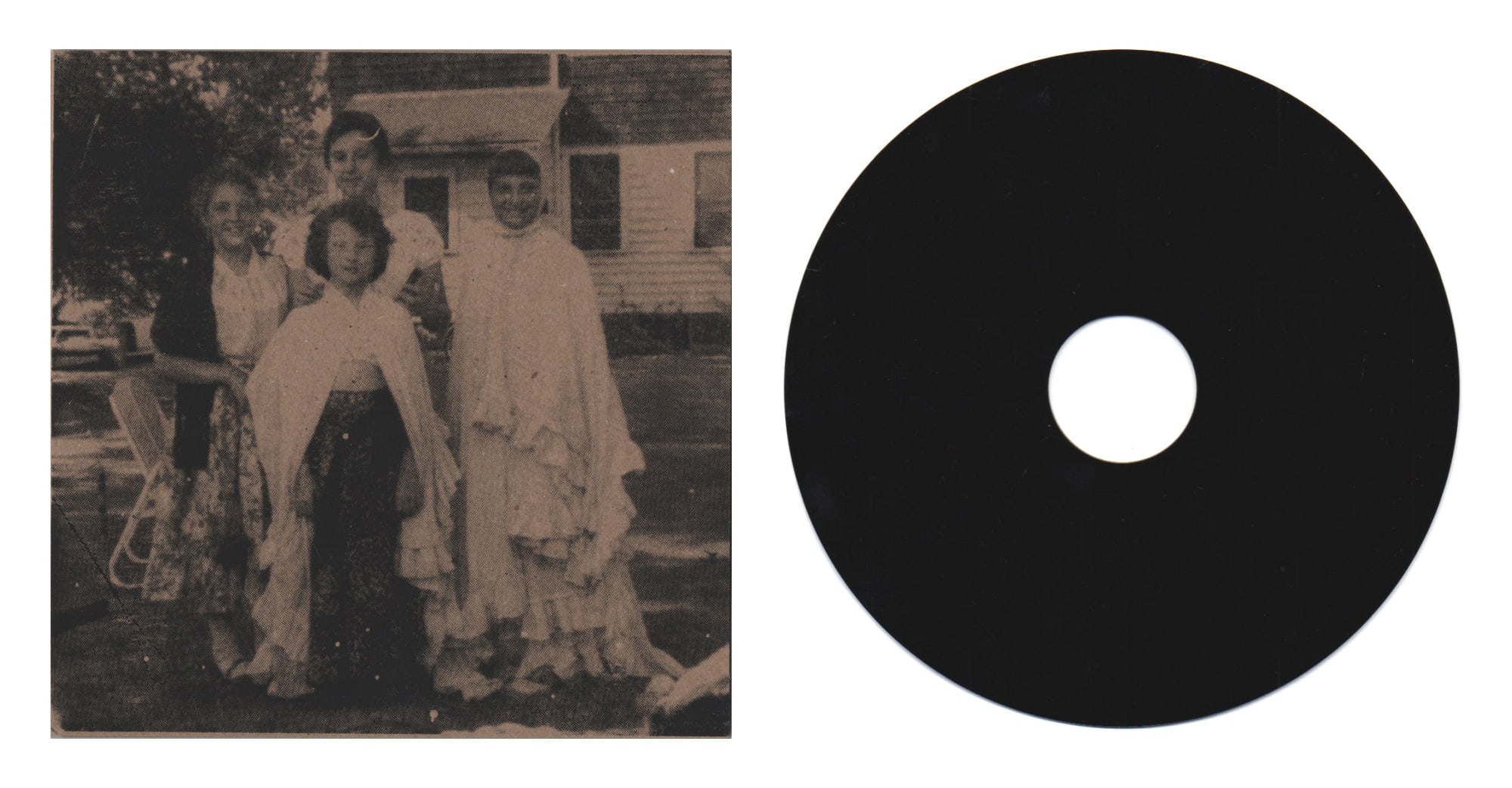 Dubplate (The girls in the neighborhood wouldn't play with me), 2014 7" dub plate with silkscreened cover 7 x 7 inches