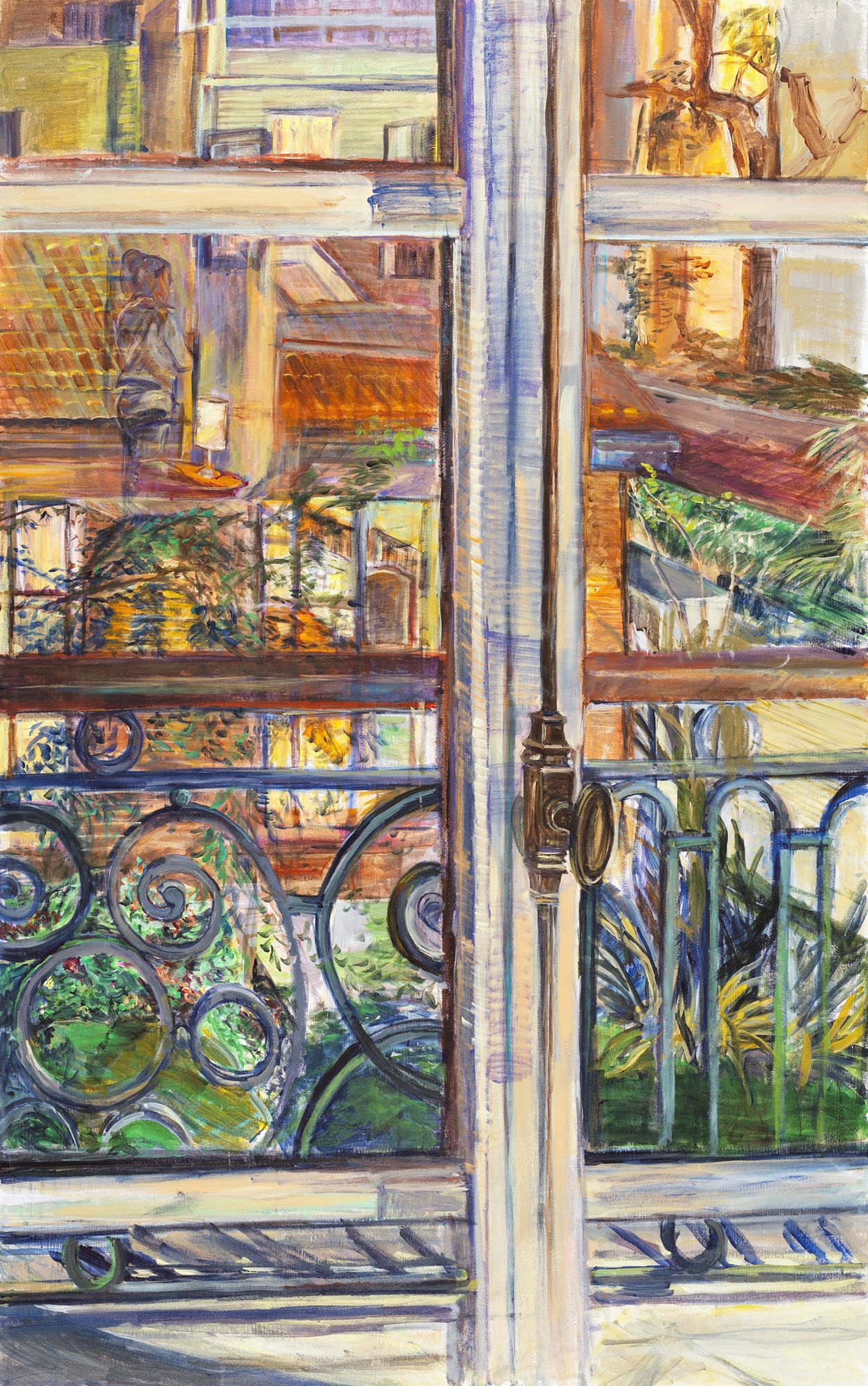 Claire Arkas, Night Lights Through The Window, 2024