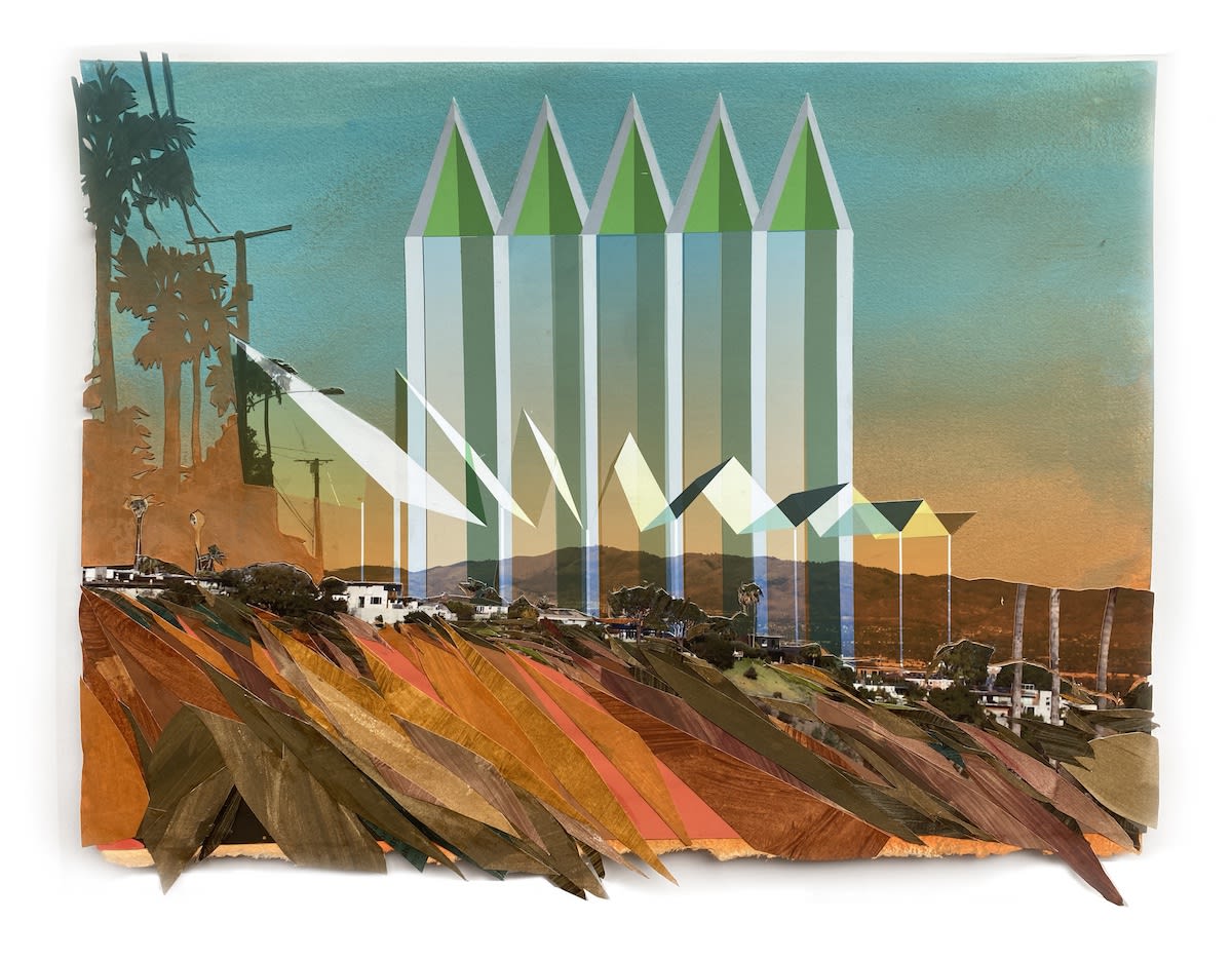 Archival photo and gouache collage