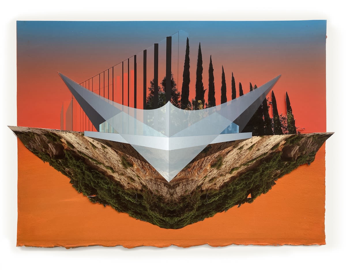 Archival photo and gouache collage