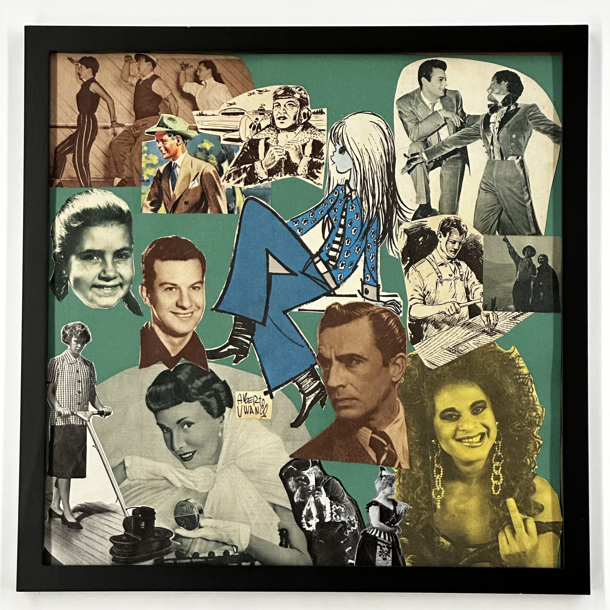 Family Tree 5, 2024 Collage and marker on paper