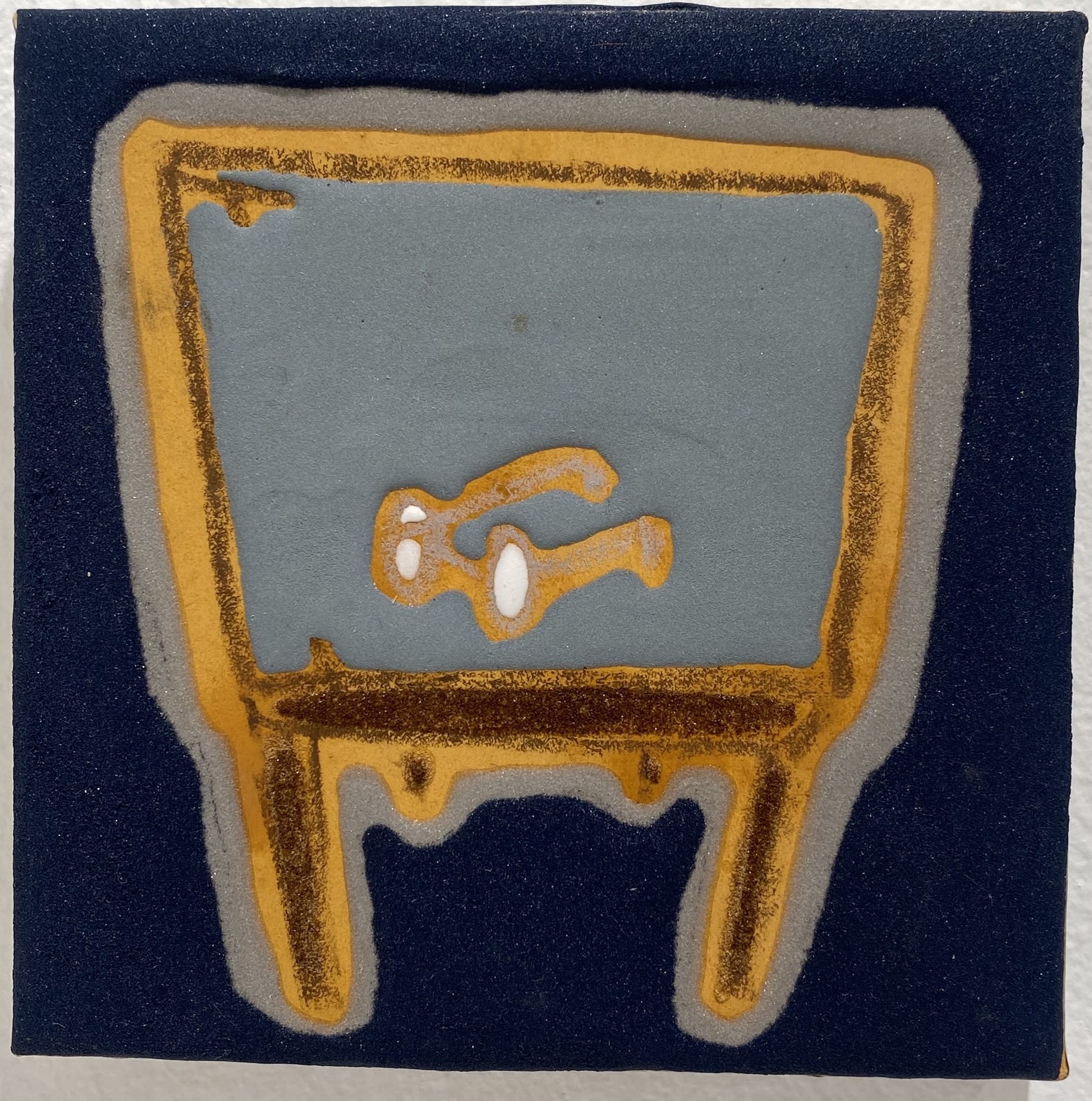 Washi Paper, Mica, Glue, Crayon, and Ink