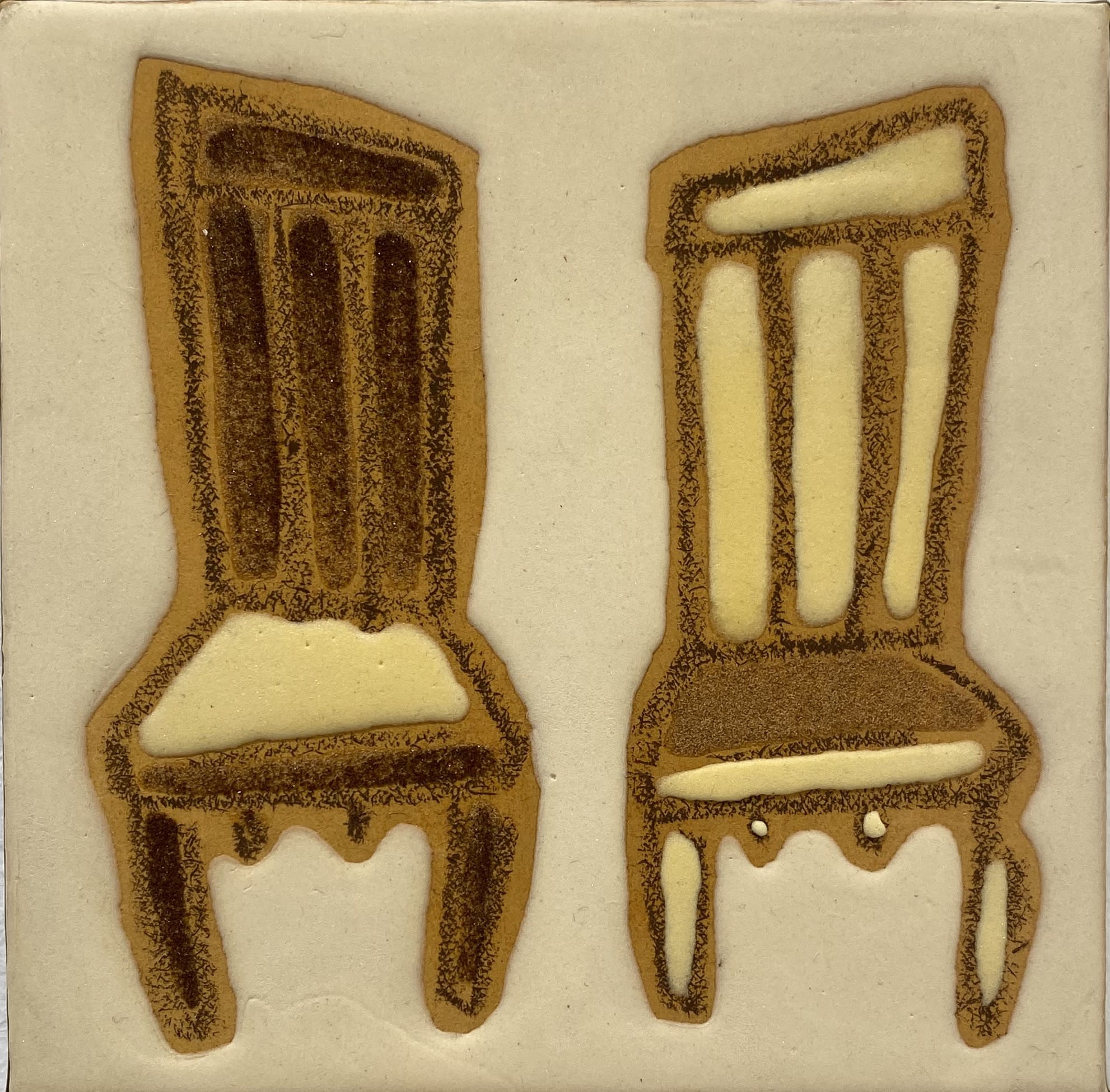 Washi Paper, Mica, Glue, Crayon, and Ink