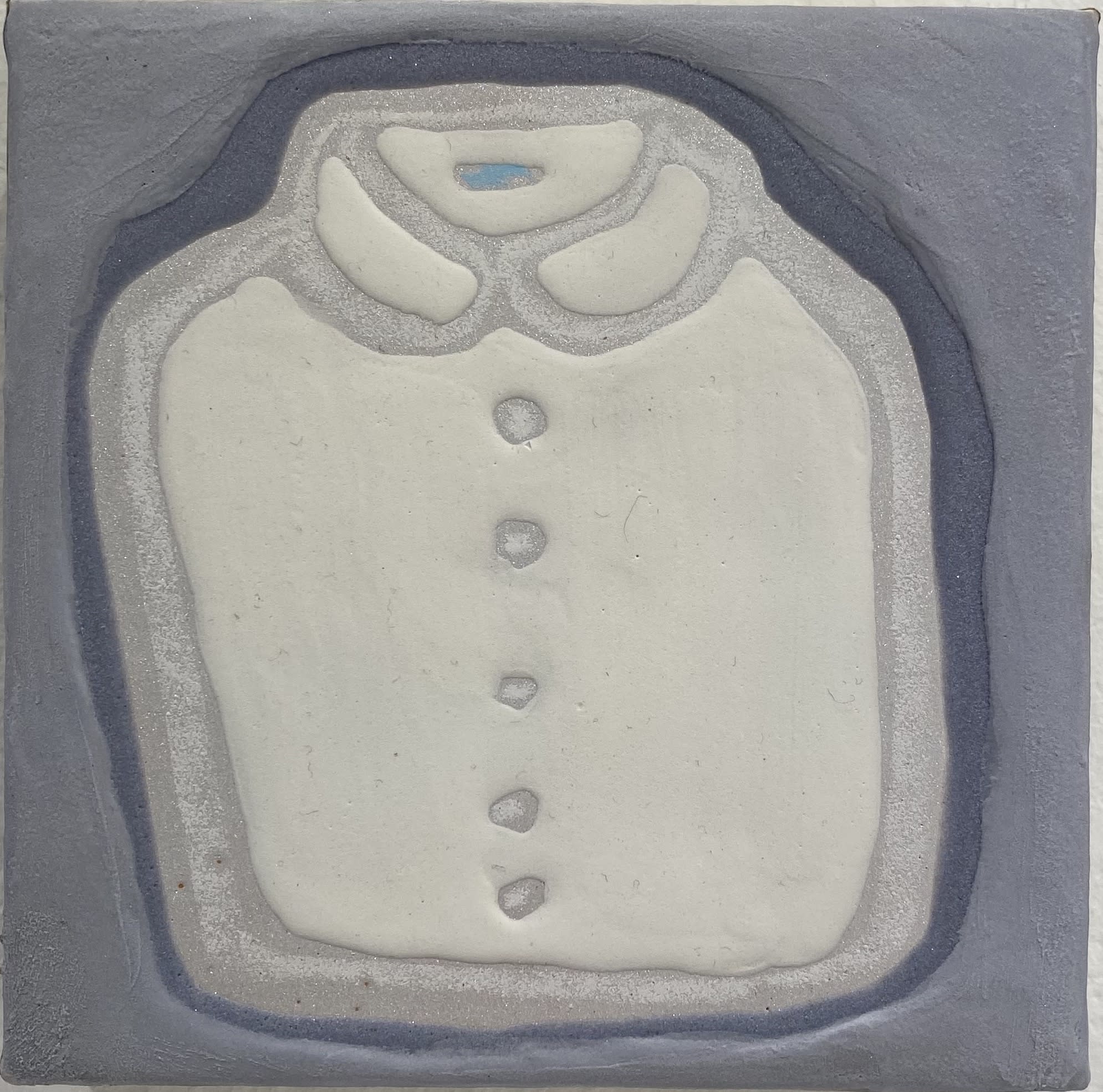 Washi Paper, Mica, Glue, Crayon, and Ink