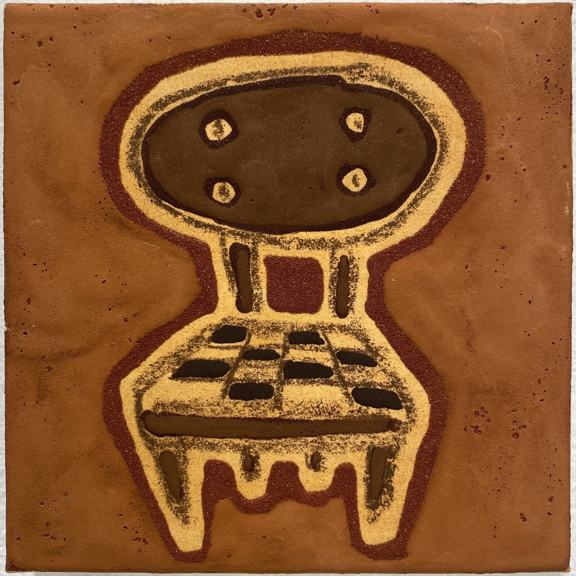 Washi Paper, Mica, Glue, Crayon, and Ink