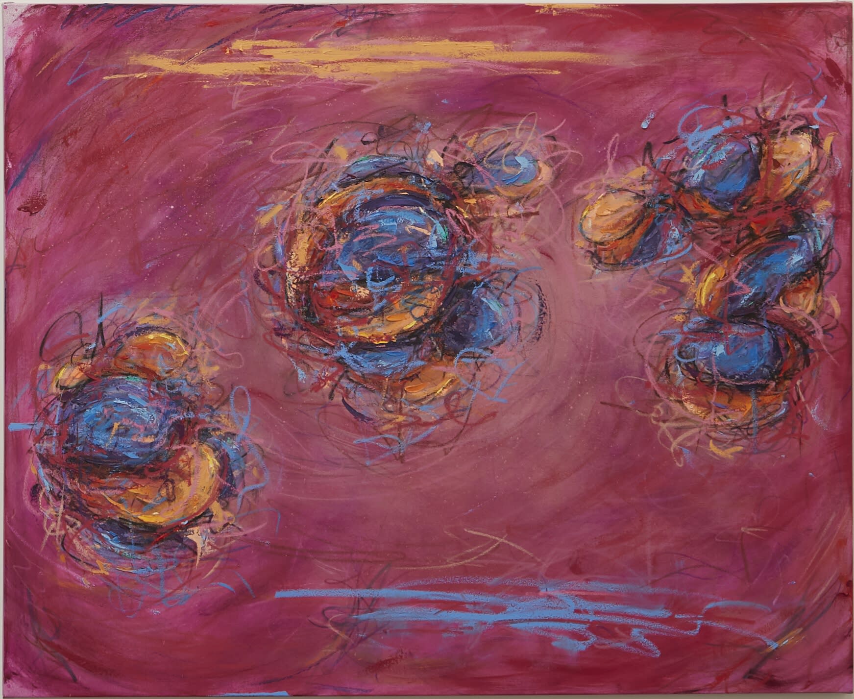 Authenticity Series – Pink, 2024 Signed Ink, Flash, Acrylic, Oil on Canvas