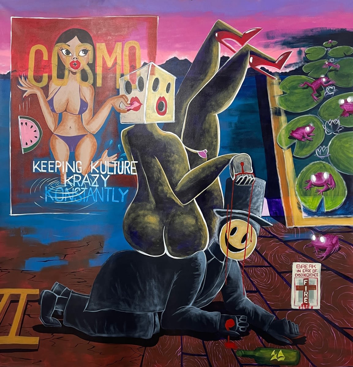 Keeping Kulture Krazy Konstantly, 2022 Acrylic on canvas