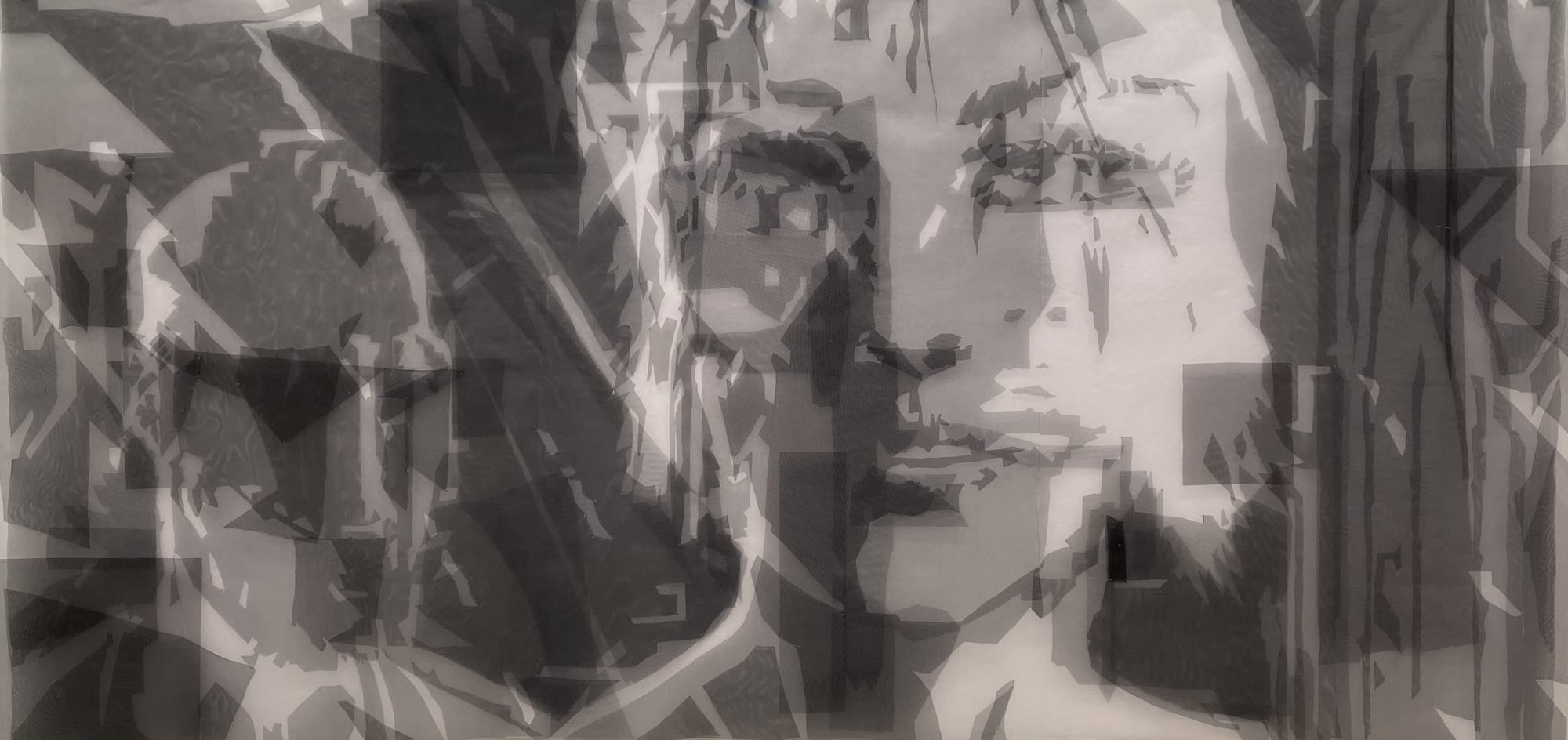 Grey Gaze 3, 2022 Tulle