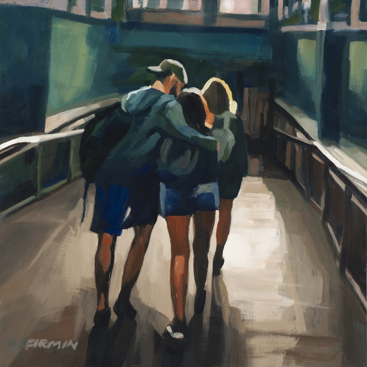 Coney Island I, 2019 Artwork is signed on the front Oil on wood panel