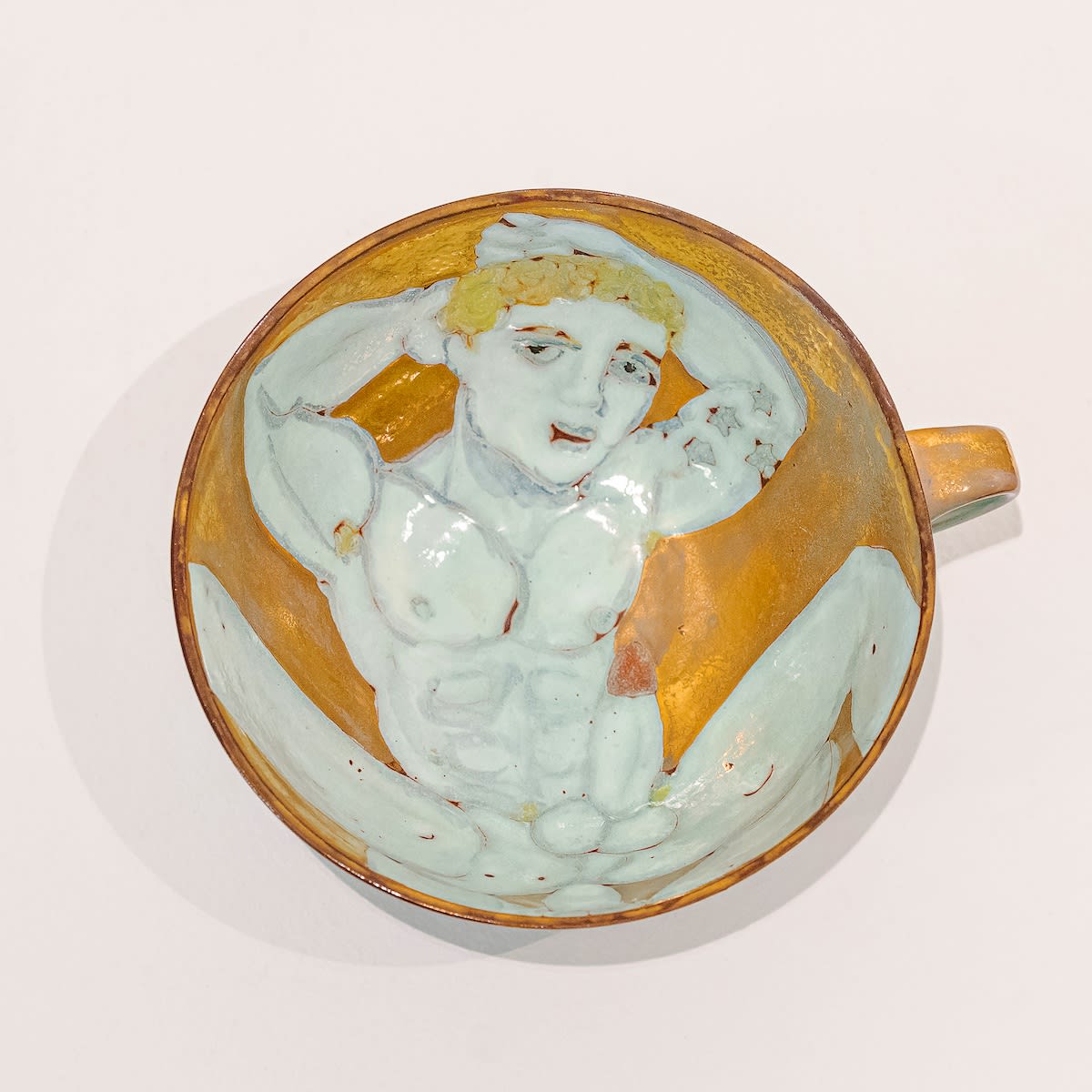 The Golden Love Cup, 2009 Artwork is signed on the bottom Ceramic and faience