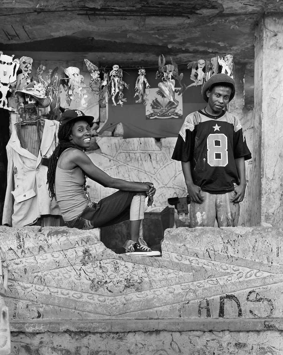 Kathleen and Konbaton at Their Studio, Rue Du Bois/Grand Rue, December 2013 pigmented inkjet print on paper