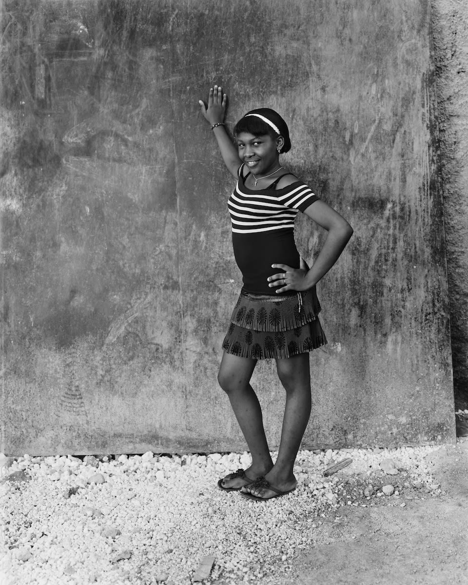 Camesuze Mondesir in the Yard at the Grand Rue, November 2011 pigmented inkjet print on paper