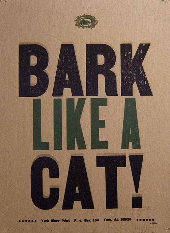 Letterpress poster