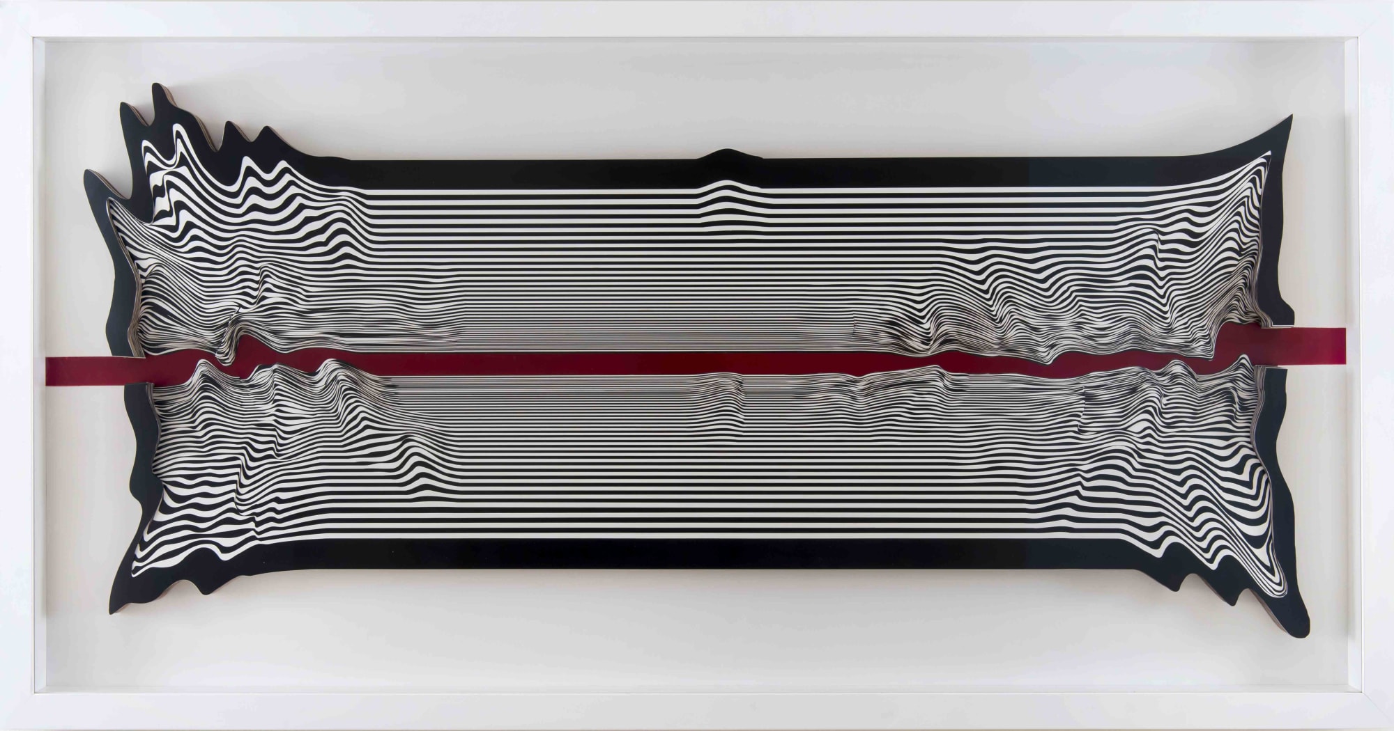 Road 3, 2017 Metallic paint on 300gr. 80 pieces bristol paper cut out